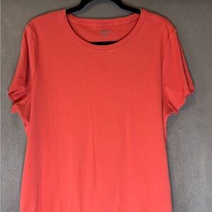 DKNY Vibrant Coral Short Sleeve Tee. Excellent Condition.